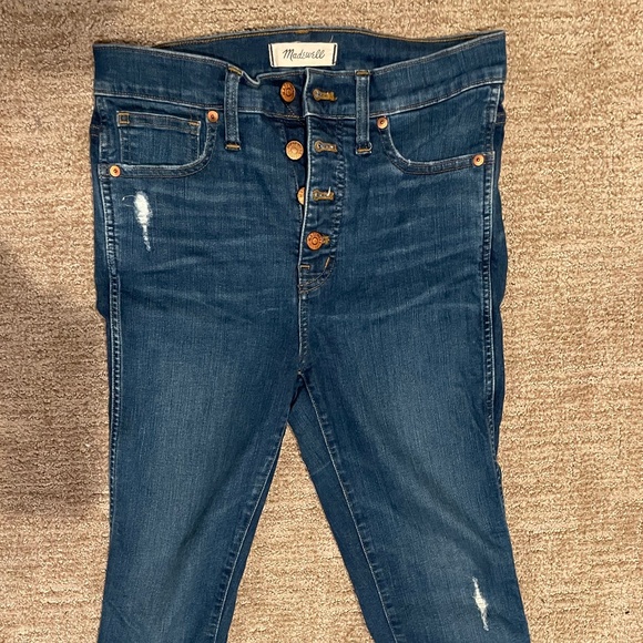 Madewell 10" rise button fly skinny Jeans - Picture 3 of 4